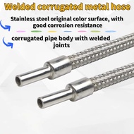 304 Stainless Steel Welded Corrugated Flexible Metal Hose DN10 DN15 DN20 DN25 DN32 DN40 DN50 Univers