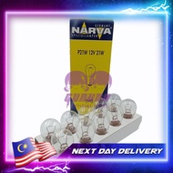 1pc NARVA 12V 1141 P21W Brake Indicator Signal Bulb 17635 BA15s 100% Original Car ready stock
