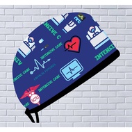 Medical Hat / Scrub Hat / Surgical Cap / Doctor's Hat Custom Printing Motif Intensive Care ICU