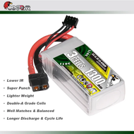 CD3S1300110 // Coddar 3S 11.1V 1300mAh 110C XT60 LiPo Battery