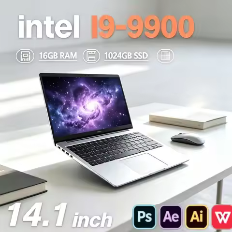 Intel Core i9 9900,1TB/2TB SSD 16GB DDR4 for Office Gaming (PC Laptop) New 2026 Portable 14.1 Inch N