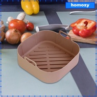 Homozy Air Fryer Silicone Pot Baking Tray Silicone Air Fryer Liner Accessories