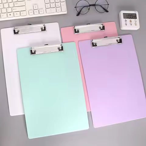 A5 Clipboard Folder Writing Pad Holder Memo Clip Board File Clip Writing Clamps Kids Cute Stationery