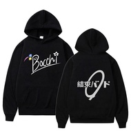 HITAM Bocchi The Rock Hodie Hoodie Pullover Jacket Unisex Black Hitori Gotou Hoodie