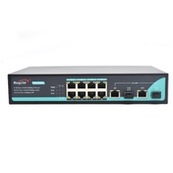AI+6KV Wanglink Gigabit POE SWITCH 8 port 48V 1000mbps ethernet switch 8 Port POE+2 Uplink Port SFP 