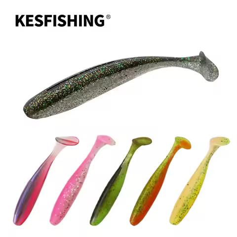 KESFISHING soft lure ES Easy Shiner 50mm 76 100 125 150 180mm Silicone Bait Pesca Artificial Fishing