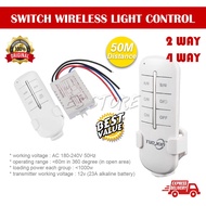 TUOXIN 2-WAY/4-WAY Wireless Digital Remote Switch Light Lamp Digital Wireless Remote Control Switch 