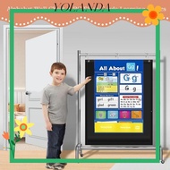YOLAN Letter Handwriting Practice Tool, Pocket Design Interactive Alphabet Learning Pocket Chart, Po