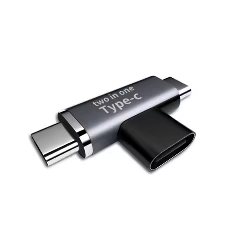 USB-C Adapter: Dual-Function Aluminum Alloy Converter Supporting Fast Charging at 3 A / 5 V
