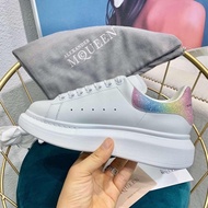 Alexander Mcqueen fashion women white leather sneakers Casual height shoes O4SA
