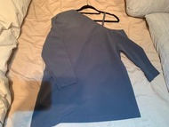 Oak + fort dark blue/grey blouse