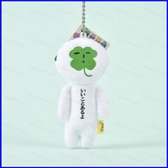 ZY1 Yukio Plushie Japanese Cute Ugly Doll Keychain Four Leaf Clover Long Character Stuffed Toy Bag C
