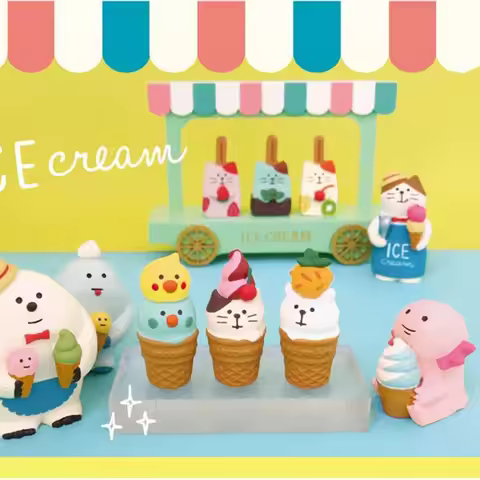 Japan Zakka Summer Cold Drink Shop Handmade Decoration Miniature Figurines Bookshelf Decoration Coll