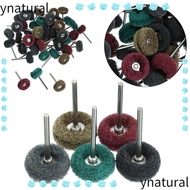 YNATURAL 10pcs Drill Abrasive Brush Abrasive Sanding Grinding Polishing Wheel for Dremel Rotary Tool