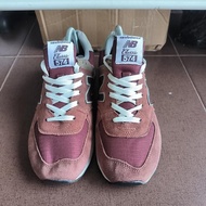 sepatu pria NB 574 classic merah preloved Original sz 41,5