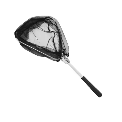 WEIHE 1pcs Portable Mini Triangular Foldable Single Pole Fishing Landing Net Fishing Net