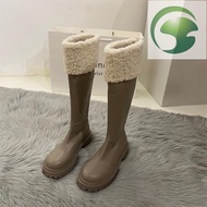 Korean Long Tube Knight Boots - Women’s Velvet Fall/Winter Ground Boots