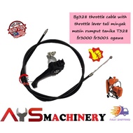 Bg328 Throttle Cable With Throttle Lever Tali Minyak Mesin Rumput Tanika T328 Fr3000 Fr3001 Ogawa