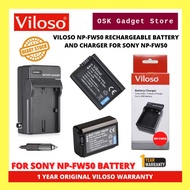 Viloso NP-FW50 Rechargeable Battery And NP-FW50 Charger For Sony NP-FW50 | 1 Year Warranty