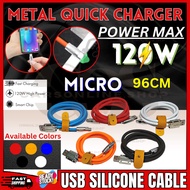 COS 96CM, 6A USB SILICONE CABLE, 120W (MICRO) High Speed Data Charging Line