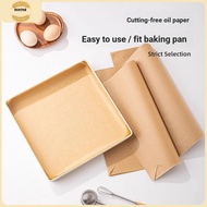 50pcs 28x28 Square Baking Pan Special Paper Cake Roll Oil Paper Disposable Oil Cloth Baking Oil Pape