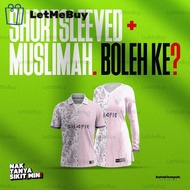 Pink T Shirt Women Muslimah Flower Green Jersey Muslimah Malaysia Custom Name and Logo Couple Set Baju Muslimah Murah Labuh Sukan Jersi Lengan Panjang Muslimah Baju Perempuan 5xl