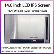 14" Laptop LCD Screen NV140WUM N41 NV140WUM-N41 For HP ZBook Firefly 14 G7 HP EliteBook 840 G9 G10 D