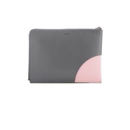 Kenzo Women's Kurved Pouch - Grey/Pink 灰色/粉紅色手拿包