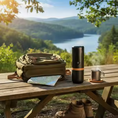 Capsule and Powder Coffee Brewer High Pressure Portable Espresso Brewer Small Appliance Rechargeable