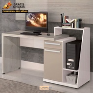 Meja Belajar Anak/Meja Komputer Desktop/Meja Laptop Almera Anak Minimalis Non Rakitan (120x40x75) Di
