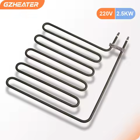 2500W 220V Electric Heating Element Green 5U SUS304 Annealing Heater Pipe Tubular Air Heater Element