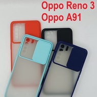 HP EllaStuff COD Case Oppo Reno 3 - Oppo A91 Case Softcase Slide Camera Protection Case Casing Oppo 