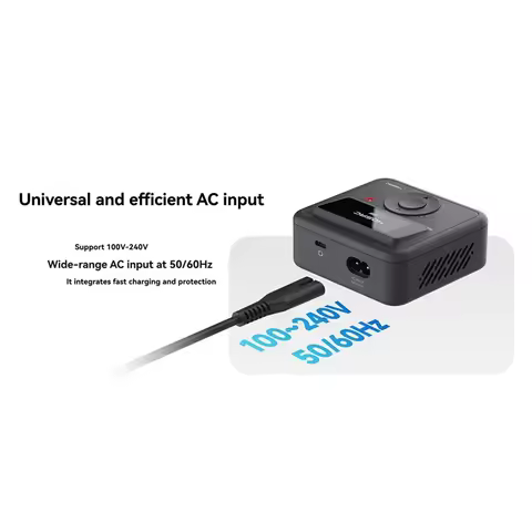 405AC Gan 60W Smart Charger RC Model Battery Fast Charger For 1- 4S Life Lihv Lipo 1- 7S Pb 1- 12S N