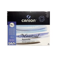 บล็อคกระดาษสีน้ำ Canson มอลวัล 185g. ผิวกึ่งหยาบ 32x41 ซม. 12 แผ่น 807423