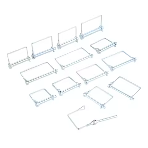 5/4/2pcs Square Shaft Locking Pin Steel D-shape Ring Safe Coupler Latch M6 M8 M9.5 M10 M12 Farm Lawn