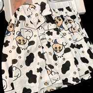 pajamas women pyjamas Crayon Shin-Chan Female Pure Cotton Student Sweet Cartoon Cow