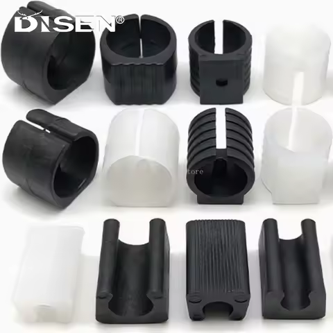 Black/White U Shaped Tube Card Opening Foot Pad PP Plastic Arch Chair Leg Pad Furniture Feet Floor A