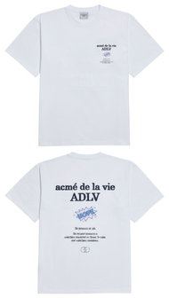 [acme de la vie] ★ With the HiddenTag OVERSIZED★ ADLV RAINBOW MARSHMALLOW TWO HANDS SHELL LOGO SEWING BASIC EMBO BASIC EMBROIDERED HOPE BASIC SHORT SLEEVE T-Shirt Casual Men T-shirt Women Tee Couple T