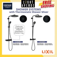 Grohe Shower Systems with Thermostatic Shower Mixer