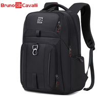 Bruno Cavalli Laptop Backpack Men Multifunctional Bag Waterproof Travel Laptop Bag（18"）