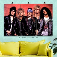 GUNS N ROSES ROOM DECORATIONS 45X30 MULTIPANEL | OFFICIAL ZTARK| ANGGOTA BAND GUNS N ROSES WALL DISP