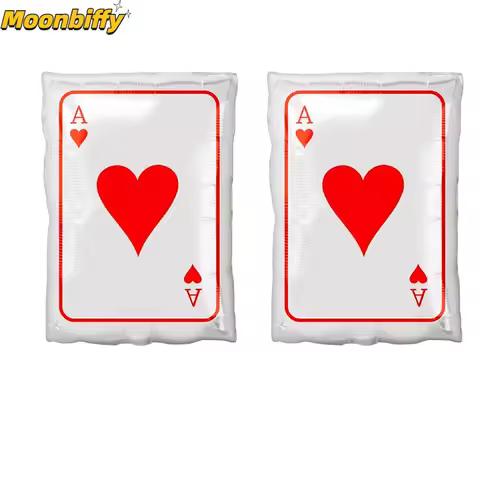 1Pcs Poker Theme Foil Balloons Dice Foil Ballon Casino Theme Party Adult Birthday Decor Las Vegas Pa