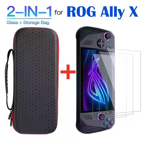 for ASUS ROG Ally X 2024 Hard Carrying Case Storage Handbag EVA Protective Cover Handheld Game Conso