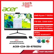 ACER-C24-2G-R75825U-AMDRYZEN7-5825U,32GBR4,1TBSSD,23.8"FHD,AMDRADEON,W1164,3YRS,H&S