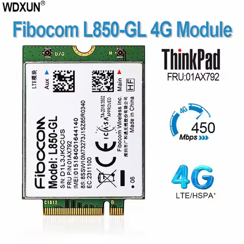 Fibocom L850-GL Card 01AX792 4G LTE Wireless Module For ThinkPad X395 X1 Carbon Gen6 X280 T580 T480s