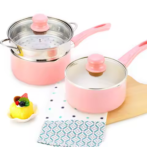 Milk Pot Non-stick Pot Soup Baby Food Supplement Pot Instant Noodles Milk Pot Baby Mini Milk Pot Ind