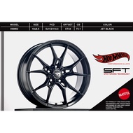 HOTWHEELS Sport Rim HW-02 | 18 inch 8.5JJ 5x112/114.3 ET 44 | JET BLACK | A35 , A3 , A4 , GOLF , S70