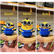 FTH Minion Characters Crochet Keychain 100% Handmade