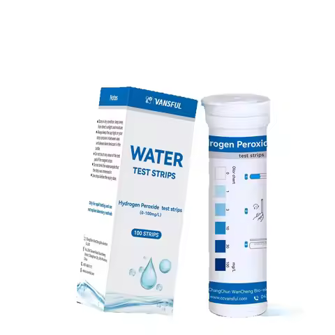 Hydrogen Peroxide Water Test Strips H2O2 0-100Mg/L For Swimming Pool, Aquarium and Drinking Water