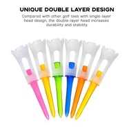 83mm Golf Tee Double-layer Ball Nails Golf Supplies Tee Soft Glue Low-resistance Ball Nails